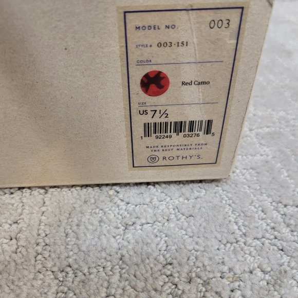 Rothy's The Loafer Red Camo Slip On Shoes Women's Size US 7.5, 8, 8.5 NEW - Picture 10 of 10